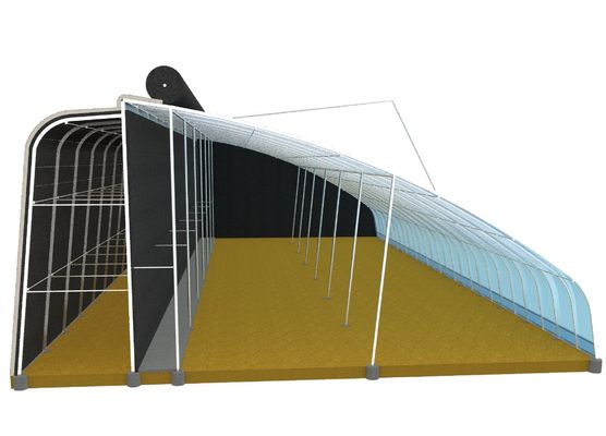 US Agricultural Multi Span Tunnel Estufas de plástico com sistema hidropónico