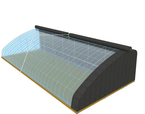 Sistema de cultivo hidropónico de tubos de água de vários intervalos para eficiência da aquicultura em estufa