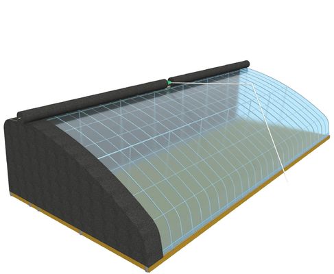 Origem Eco Greenhouse for Tomato/Capsicum/Cucumber Estrutura de aço e custo de envio