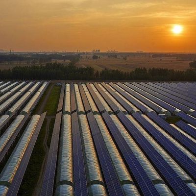 Ventilação hidropônica Estufas fotovoltaicas 6/9 e 6/12 metros para a produção agrícola