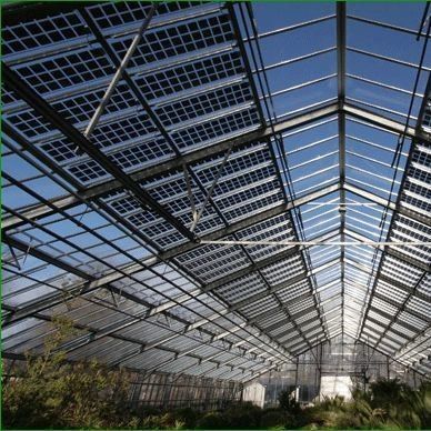 Sistema fotovoltaico para estufas de plástico PE/Po para a agricultura sustentável