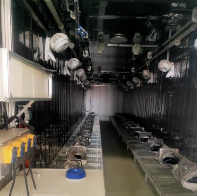 Sistema de contêiner de cultivo hidropónico vertical de estufa em recipiente 40FT 40HQ Reefer