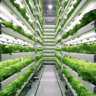 Método de cultivo hidropônico Recipiente de recifes Estufas de vegetais com materiais