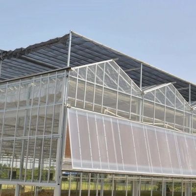 US Hot DIP Galvanizado de Aço Multi Span Glass Estufa 50.00cm * 60.00cm * 80.00cm