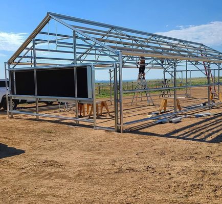 Hidroponia Estômico de Controle de Umidade Estufa com teto arqueado e design multi-span