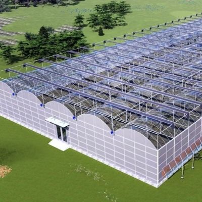 Estrutura de aço Estufas para produção de pimenta utilizando o método de cultivo hidropônico