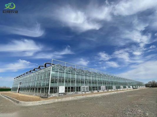 Método de cultivo de túnel Estufa multi-espans com tubo de aço galvanizado a quente