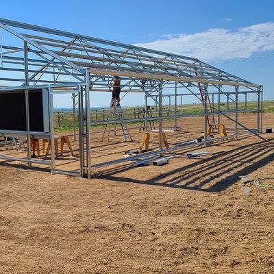 Estufas de filtro de túnel de comprimento único agrícolas para cogumelos e vegetais