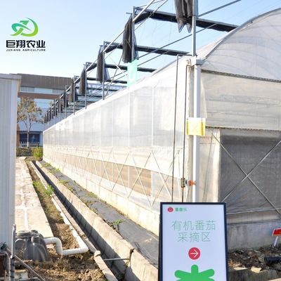 Aquecedor de plástico com telhado com arco, hidroponia com várias faixas, estufa agrícola para exploração agrícola