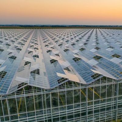 Canopy de estufa de duas camadas com boa transmissão da luz e função multi-espansão