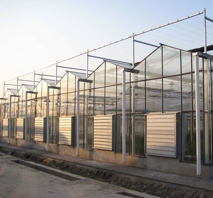 Hidroponia Estufas de vidro com sistema de tela de sombreamento