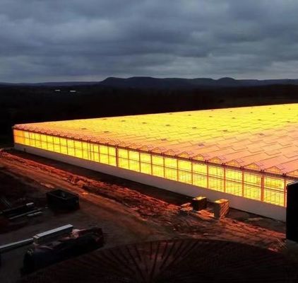 Hidroponia Estufas de vidro com sistema de tela de sombreamento