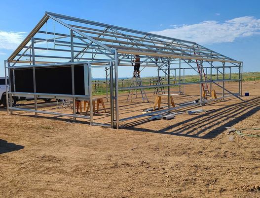 80.000kg Pacote Peso Bruto Estufas de vidro com hidroponia e custo de envio